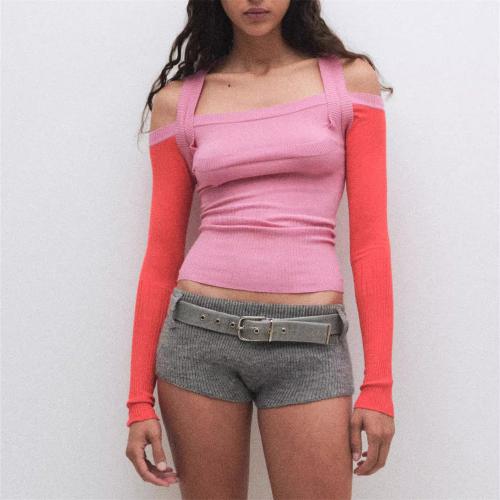 Coton T-shirt femme à manches longues Solide plus de couleurs pour le choix pièce