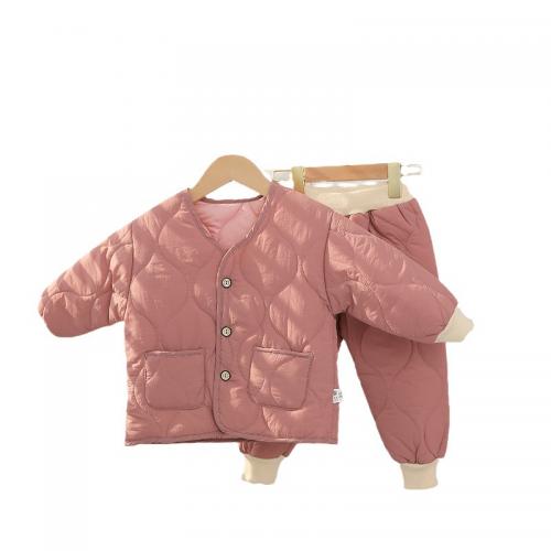 Polyester Parkas enfants Pantalon & Manteau Solide plus de couleurs pour le choix pièce