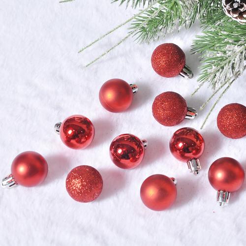 Polystyrène Boules de décoration de Noël Rouge pièce