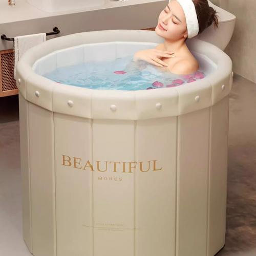 PVC heat preservation Foldable Bathtub durable Oxford printed PC