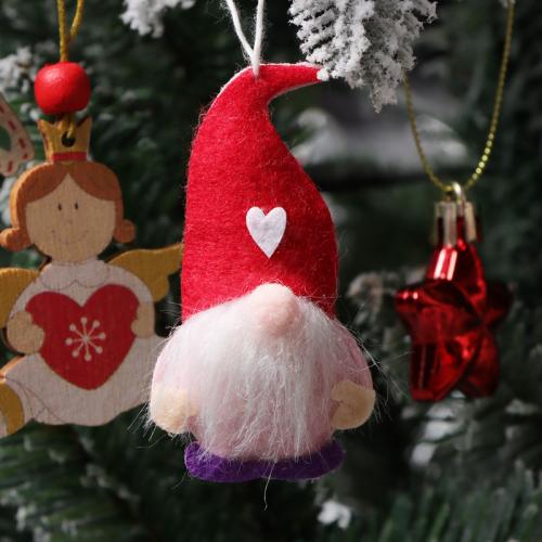 Polystyreen & Doek & Hout Kerstboom hangende Decoratie Geschilderd Instellen