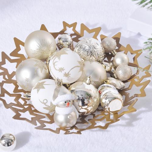 Polystyrene Christmas Tree Hanging Decoration Painted Box