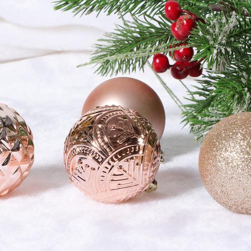 Polystyrene Christmas Tree Hanging Decoration Painted Box