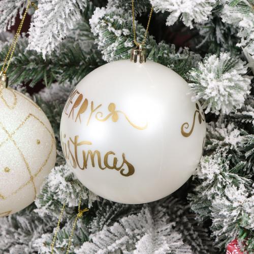 Polystyrene Christmas Tree Hanging Decoration Painted Set