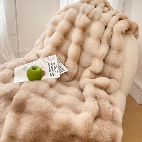 Plush Blanket thicken Solid PC