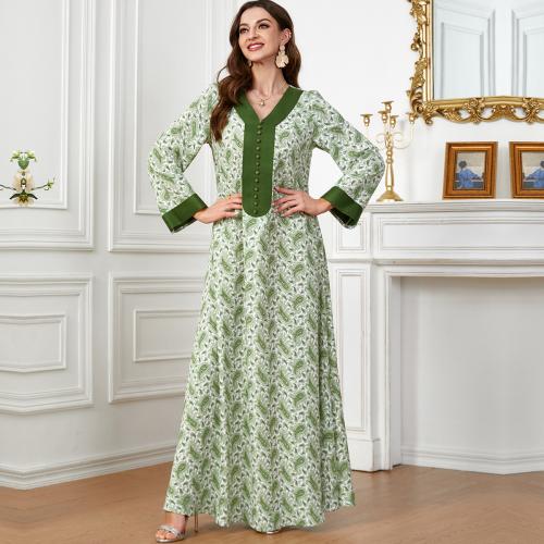 Polyester Robe musulmane islamique du Moyen-Orient Imprimé plus de couleurs pour le choix pièce