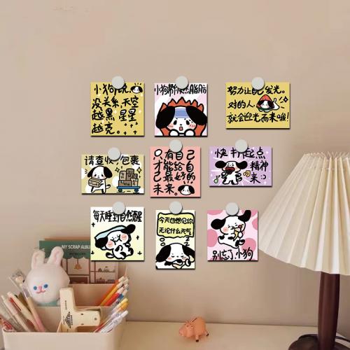 PVC Rubber & Pressure-Sensitive Adhesive Waterproof Decorative Sticker for home decoration & Cute Bag