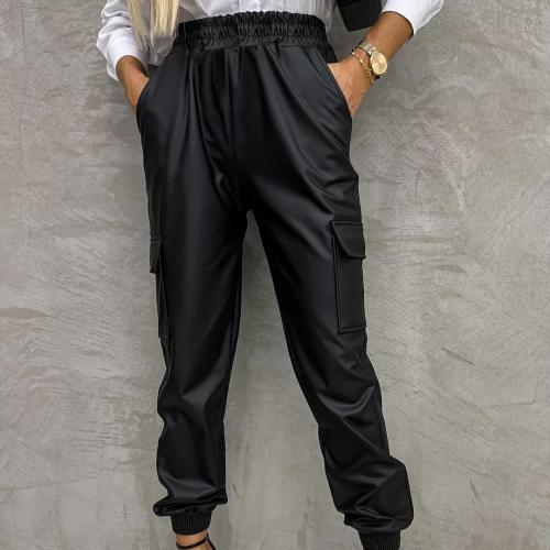 PU Cuir Pantalon long femme plus de couleurs pour le choix pièce