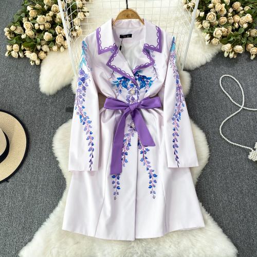 Polyester One-piece Dress slimming printed PC