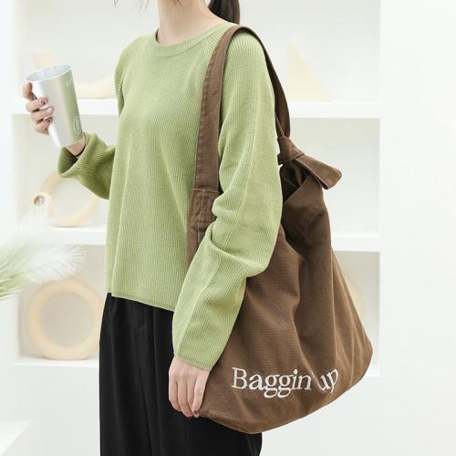 Canvas Easy Matching Shoulder Bag large capacity letter PC