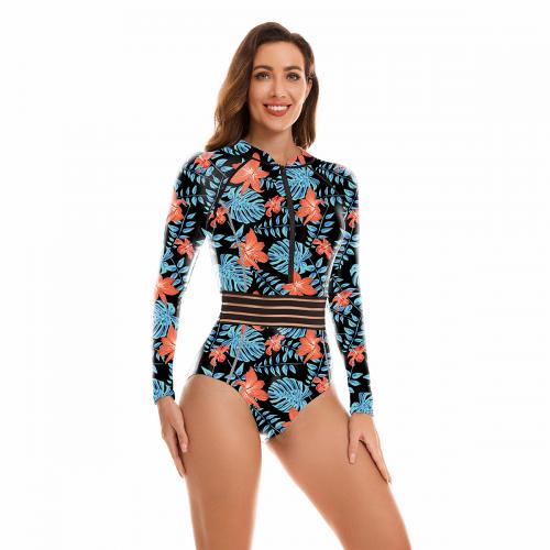 Polyester Maillot de bain d’une seule pièce Imprimé Floral pièce