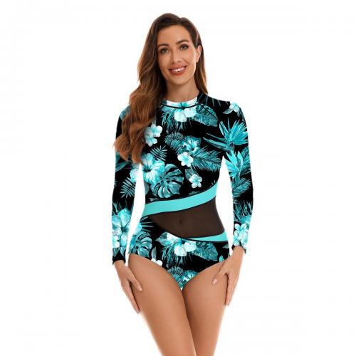 Polyester Maillot de bain d’une seule pièce Imprimé Floral pièce