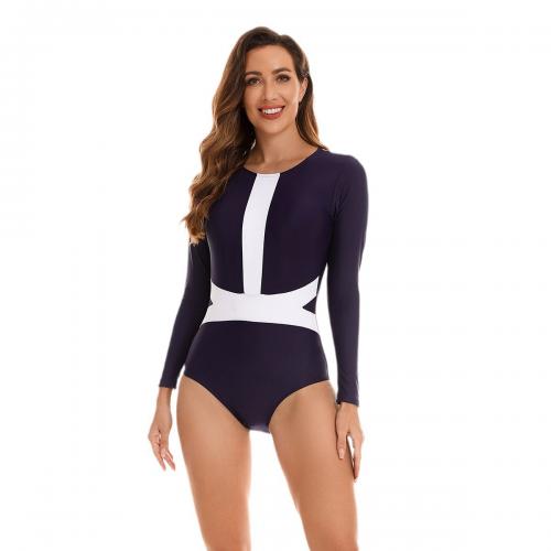 Polyester Maillot de bain d’une seule pièce Bleu marine pièce