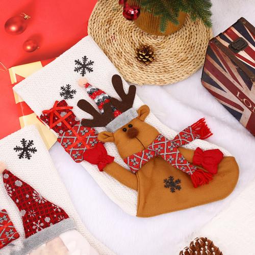 Adhesive Bonded Fabric Creative Christmas Decoration Stocking Solid PC