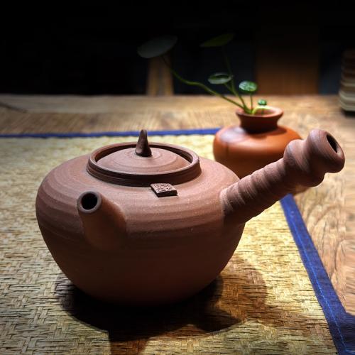 Purple Clay anti-scald Teapot handmade PC