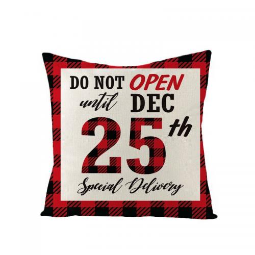 Polyester Throw Pillow Covers christmas design printed PC