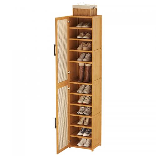 Fiberboard met gemiddelde dichtheid & Moso Bamboe Schoenen Rack Organizer stuk