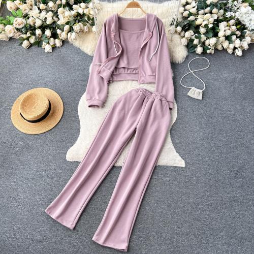 Polyester Frauen Casual Set, Solide, mehr Farben zur Auswahl, :,  Festgelegt