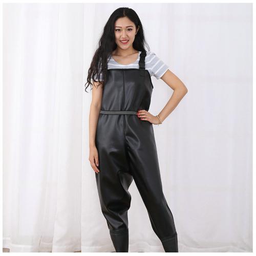 PVC Wader Pants & waterproof Solid black PC