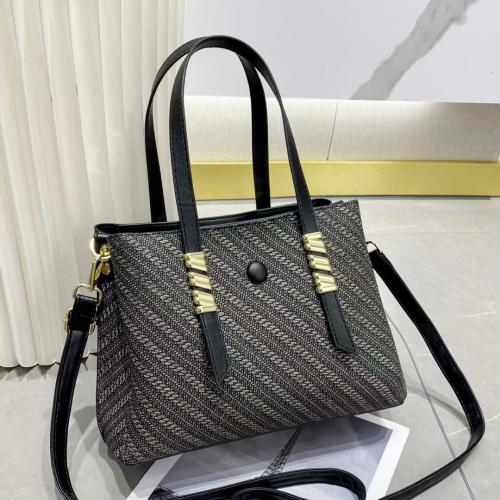 PU Leather Easy Matching Handbag large capacity & attached with hanging strap PC