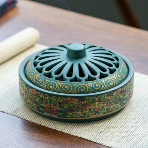 Ceramics Incense Burner for home decoration & durable handmade PC