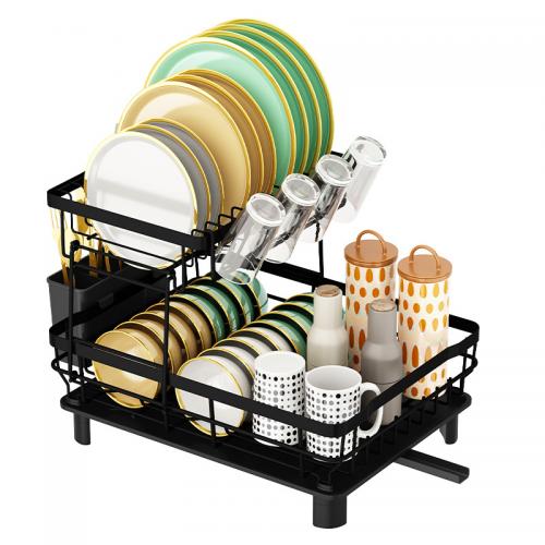 Iron Multifunction Kitchen Drain Rack for storage PC