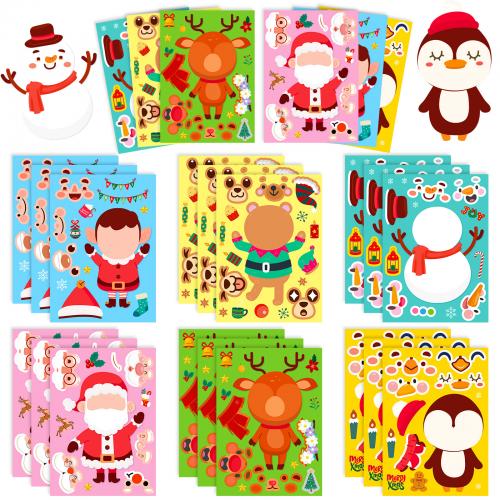 Pressure-Sensitive Adhesive & PVC Decorative Sticker Cute & christmas design Bag