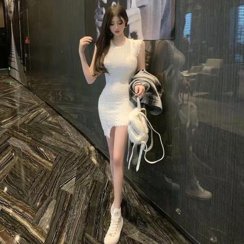 Polyester Slim One-piece Dress PC