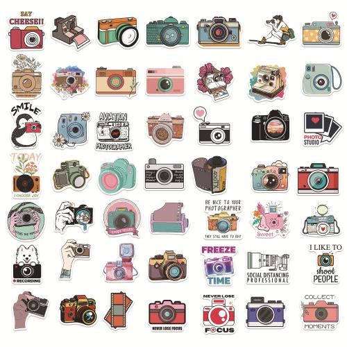 Pressure-Sensitive Adhesive & PVC DIY Decorative Sticker for home decoration & durable & waterproof mixed pattern mixed colors Bag