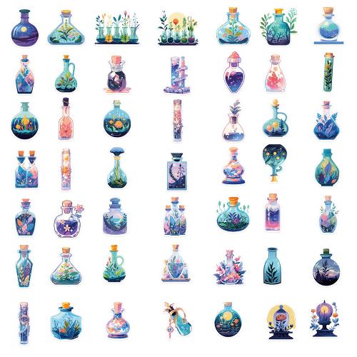 Pressure-Sensitive Adhesive & PVC DIY Decorative Sticker for home decoration & durable & waterproof mixed pattern mixed colors Bag