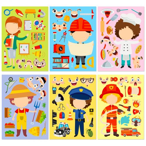 PVC Rubber & Pressure-Sensitive Adhesive DIY & Waterproof Decorative Sticker for home decoration & Cute Bag