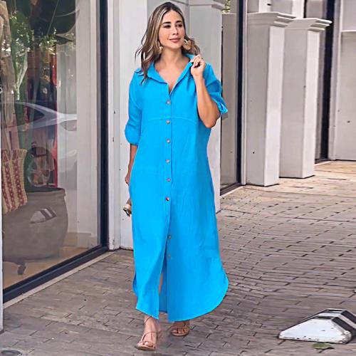 Polyester Robe d’une seule pièce Bleu pièce