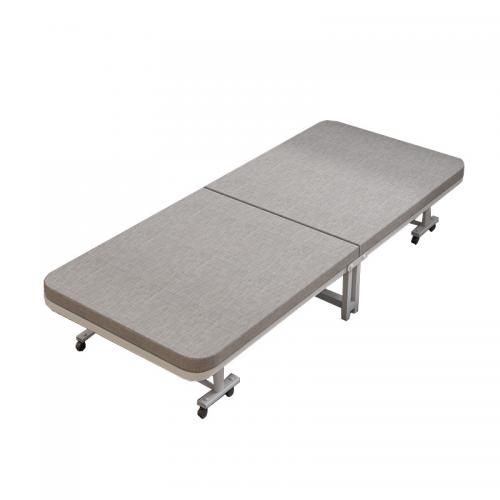 Tubo de acero & Esponja Cama plegable al aire libre, gris,  trozo