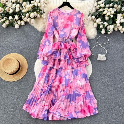 Polyester Waist-controlled One-piece Dress breathable shivering : PC