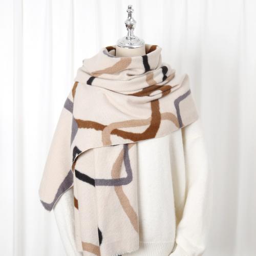 Polyester Easy Matching Women Scarf thermal printed geometric PC