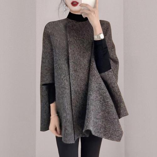 Polyester Poncho de manteau Gris pièce