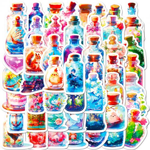 PVC Rubber & Pressure-Sensitive Adhesive easy cleaning Decorative Sticker for home decoration & Cute Bag