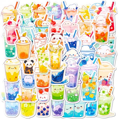 PVC Rubber & Pressure-Sensitive Adhesive easy cleaning Decorative Sticker for home decoration & Cute Bag