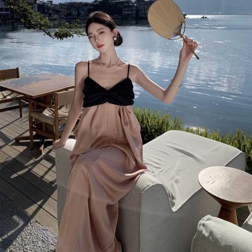 Polyester Slim Slip Dress champagne PC