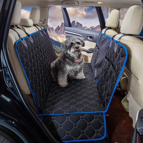 Chiffon Tapis de voiture d’animal familier Noir pièce