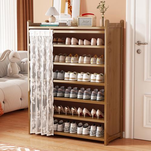 Fiberboard met gemiddelde dichtheid & Moso Bamboe Schoenen Rack Organizer stuk