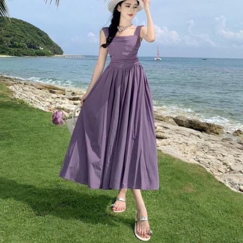 Polyester Robe slip Violet pièce