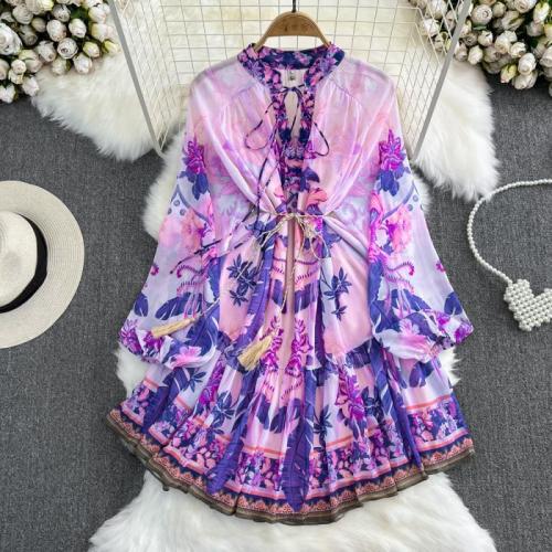 Polyester Robe d’une seule pièce Violet pièce