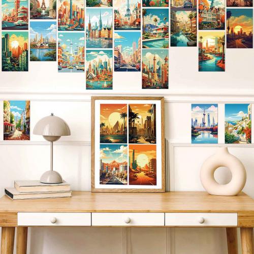 Cardboard DIY Wall Collage Kit for home decoration Bag