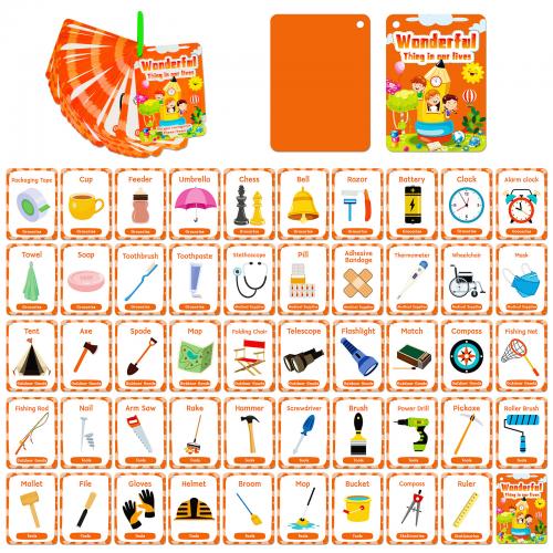 Papier Kinder Früherziehungsspielzeug, 50Pcs/Tasche,  Tasche