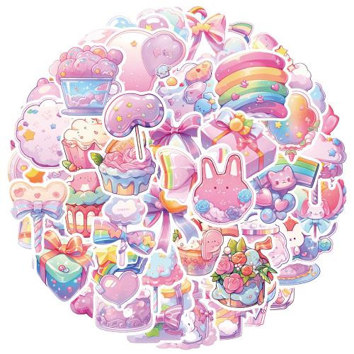 PVC DIY & Waterproof Decorative Sticker Cute mixed pattern Bag