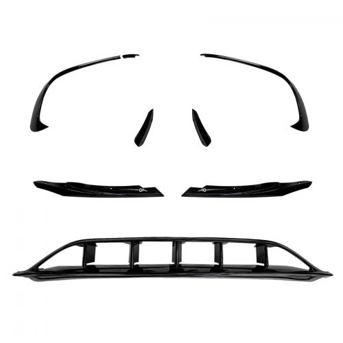 For Mercedes-Benz W176 2016-2018 Front Lip durable Solid black Sold By Set