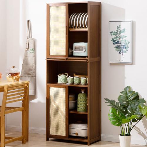 Moso Bamboo Multifunction Storage Cabinet for storage PC