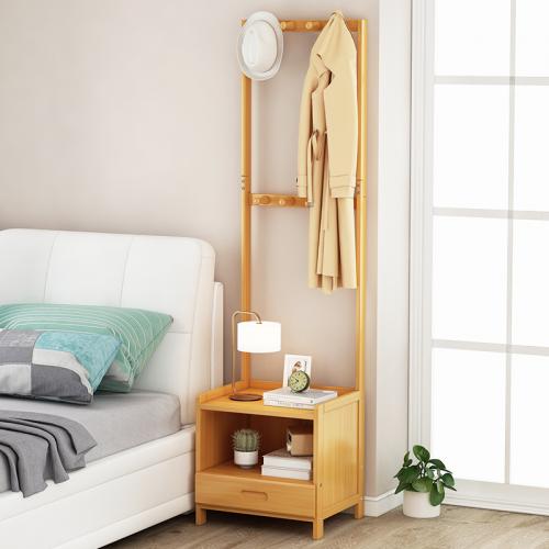 Fiberboard à densité moyenne & Moso Bamboo Porte-vêtements suspendus pièce