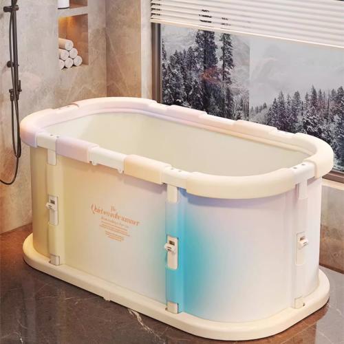 PVC heat preservation Foldable Bathtub durable Pearl Cotton printed letter multi-colored PC